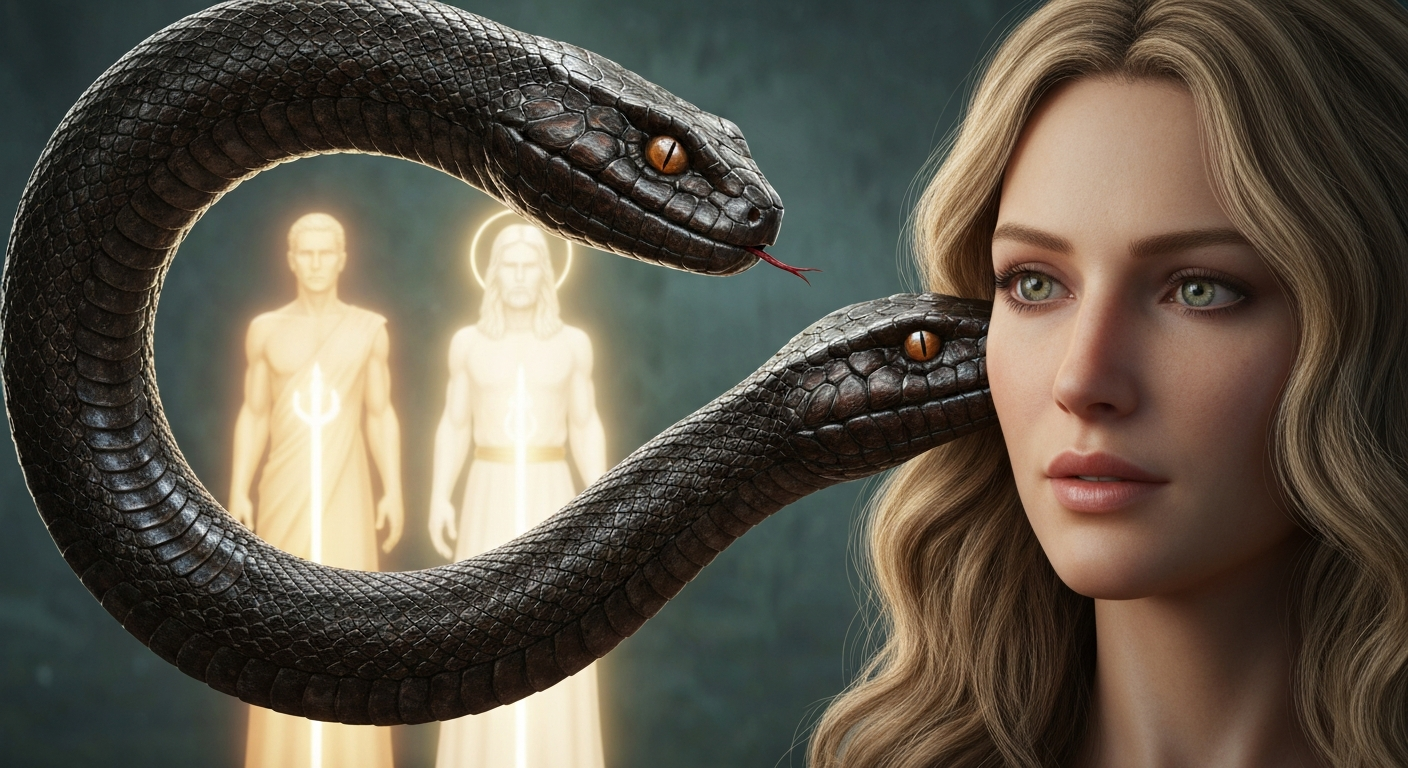 图片：蛇引诱夏娃